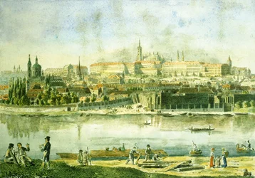 Château de Prague et une partie du Petit Quartier, 1825